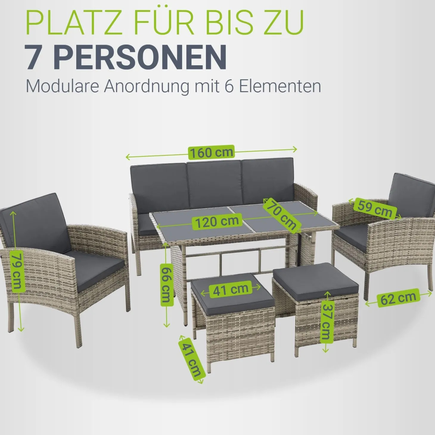 Rattan Sitzgruppe Turin