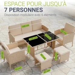 Rattan Sitzgruppe Turin