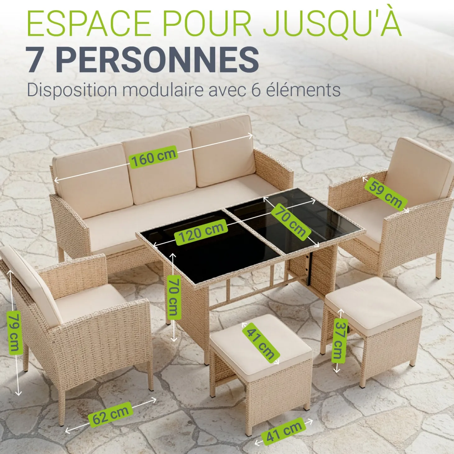 Rattan Sitzgruppe Turin
