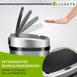 Rechteckiger Mülleimer mit Sensor