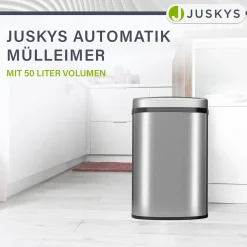Rechteckiger Mülleimer mit Sensor