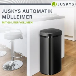 Rechteckiger Mülleimer mit Sensor