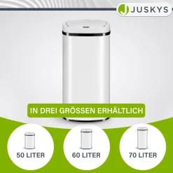 Rechteckiger Mülleimer mit Sensor