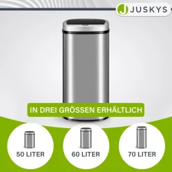 Rechteckiger Mülleimer mit Sensor