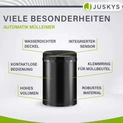 Rechteckiger Mülleimer mit Sensor