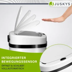 Rechteckiger Mülleimer mit Sensor