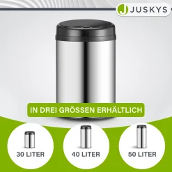 Runder Mülleimer mit Sensor