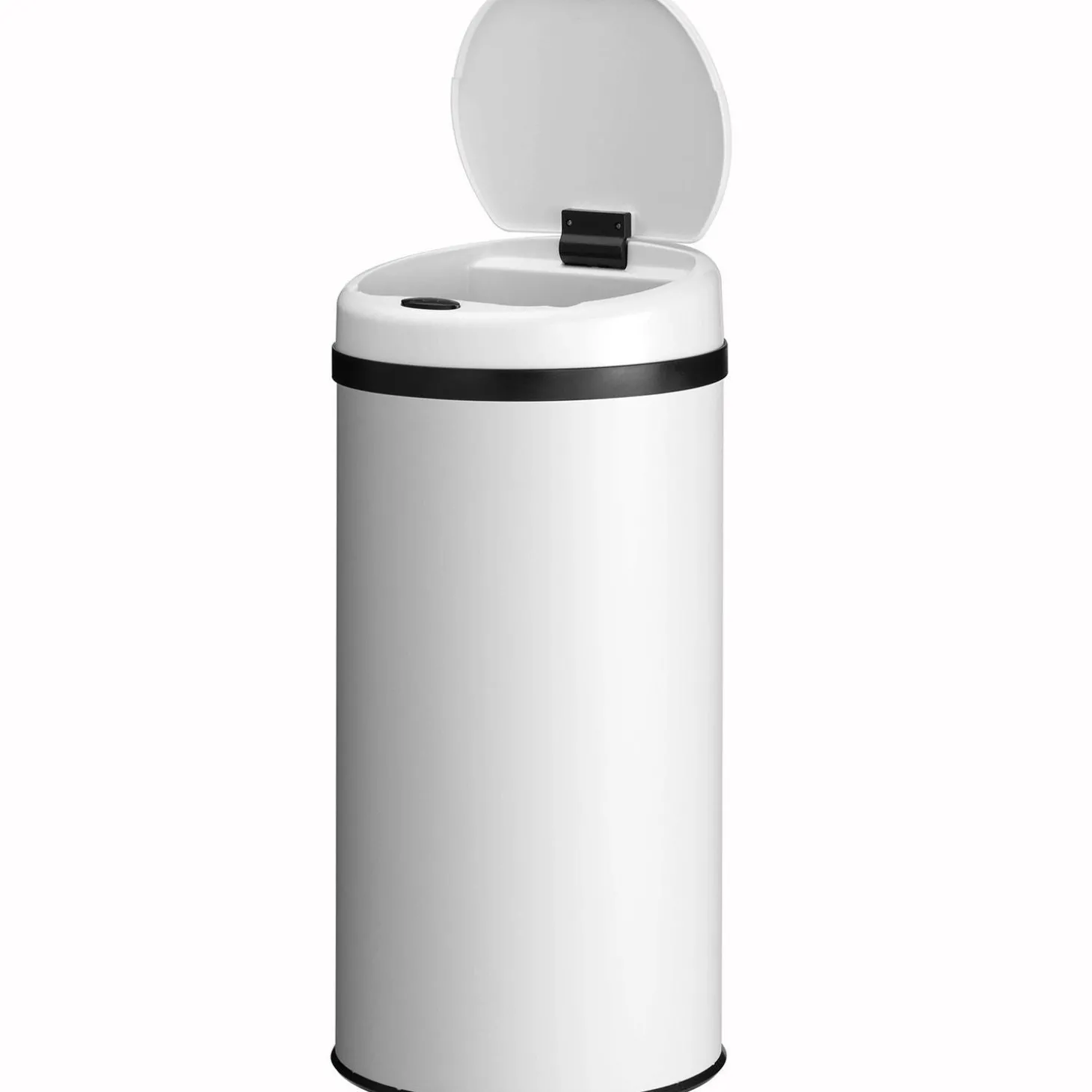 Runder Mülleimer mit Sensor