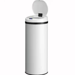 Runder Mülleimer mit Sensor