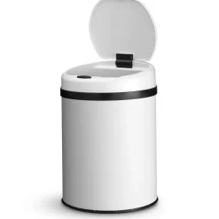 Runder Mülleimer mit Sensor