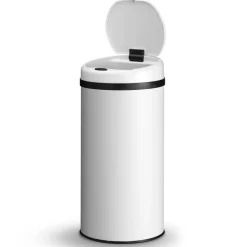 Runder Mülleimer mit Sensor