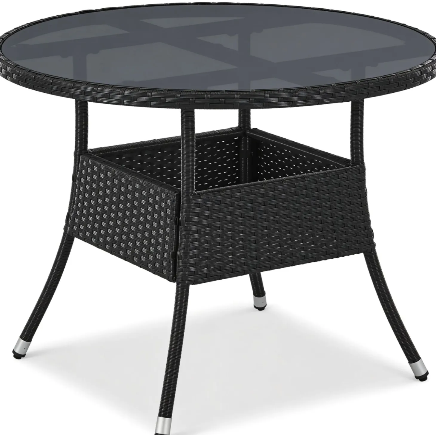 Runder Polyrattan Gartentisch Yoro