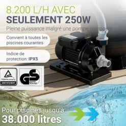 Sandfilteranlage für Pools bis 47m³