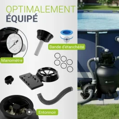 Sandfilteranlage für Pools bis 47m³