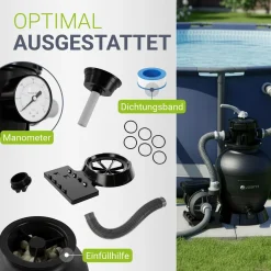 Sandfilteranlage für Pools bis 47m³