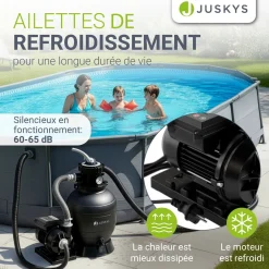 Sandfilteranlage für Pools bis 47m³