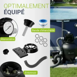 Sandfilteranlage für Pools bis 47m³