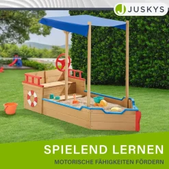 Sandkasten Käpt’n Pit - Piratenschiff Boot aus Holz