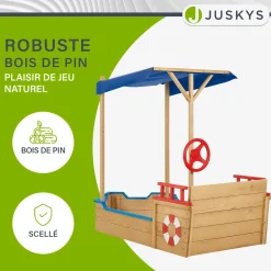 Sandkasten Käpt’n Pit - Piratenschiff Boot aus Holz