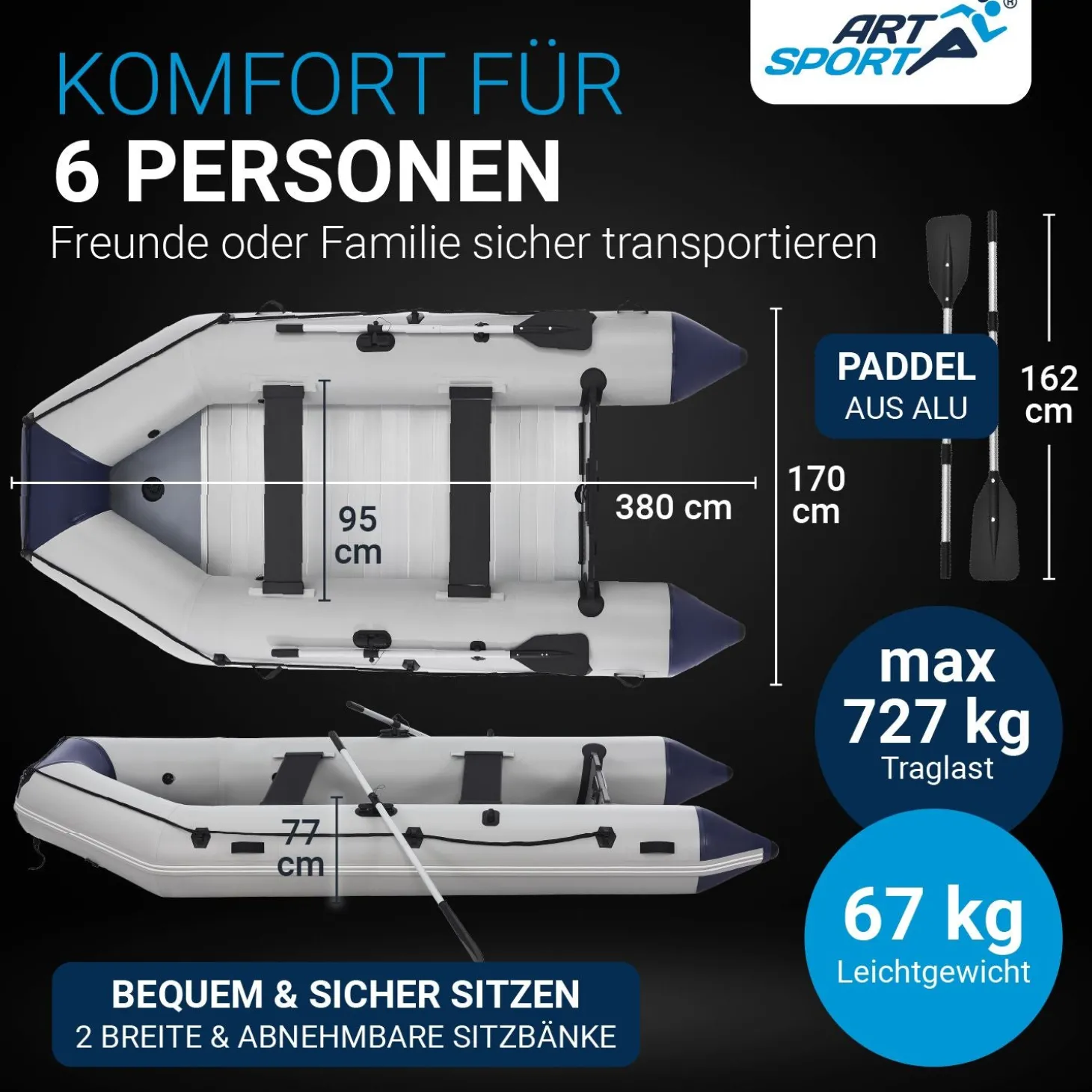 Schlauchboot 3,80 m