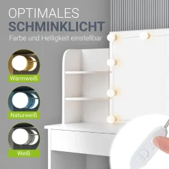 Schminktisch Bella mit Hocker Melly