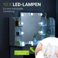 Schminktisch Bella mit LED Beleuchtung