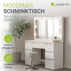 Schminktisch mit Spiegel Lilia
