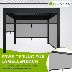 Seitenwand für Lamellendach Tahiti