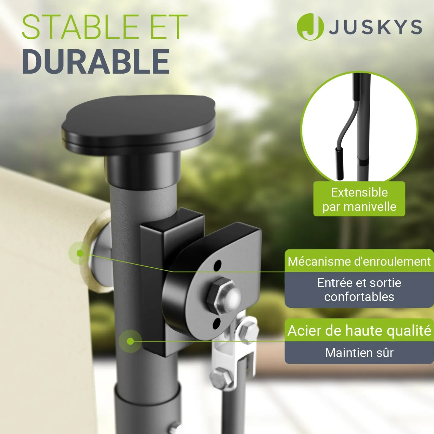 Senkrechtmarkise Barbados 100 x 310 cm - grau