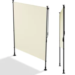 Senkrechtmarkise Barbados 100 x 310 cm - grau