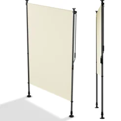 Senkrechtmarkise Barbados 100 x 310 cm - grau