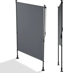 Senkrechtmarkise Barbados 100 x 310 cm - grau