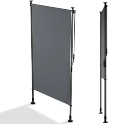 Senkrechtmarkise Barbados 100 x 310 cm - grau