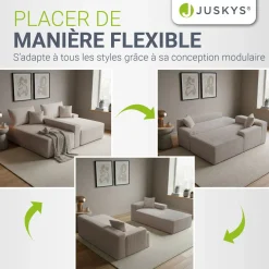 Sofa Coredo mit Cord Bezug & Dekokissen