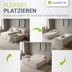 Sofa Coredo mit Cord Bezug & Dekokissen