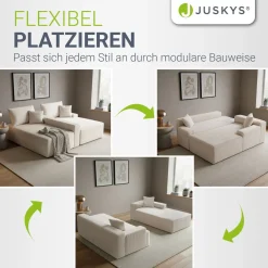 Sofa Coredo mit Cord Bezug & Dekokissen