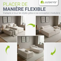 Sofa Coredo mit Cord Bezug & Dekokissen
