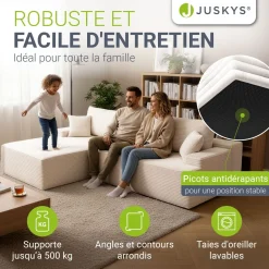 Sofa Coredo mit Cord Bezug & Dekokissen