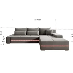 Sofa Davos mit LED