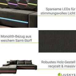 Sofa Davos mit LED