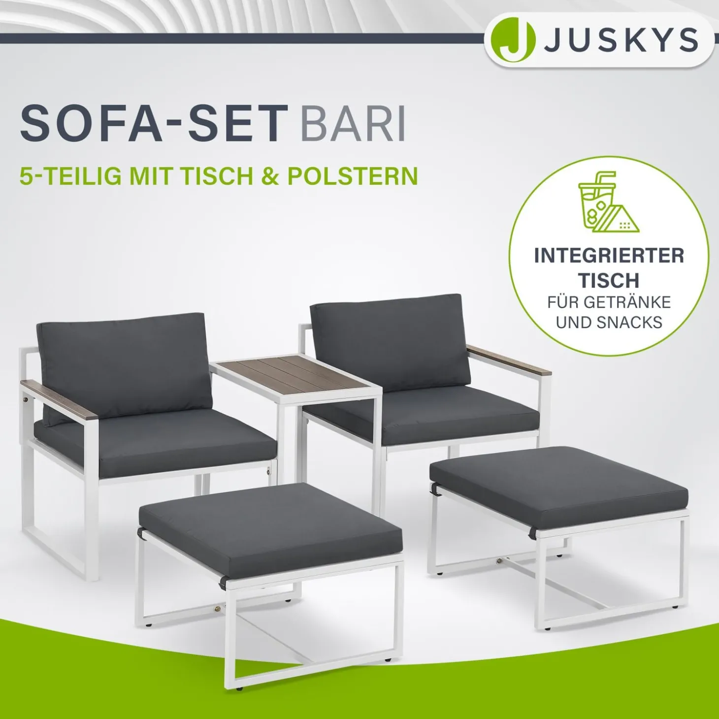 Sofa Gartenmöbel Set Bari