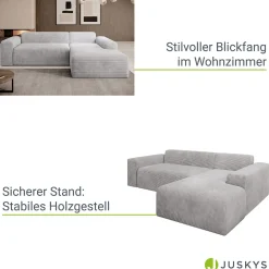 Sofa in L-Form Vals
