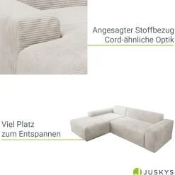 Sofa in L-Form Vals