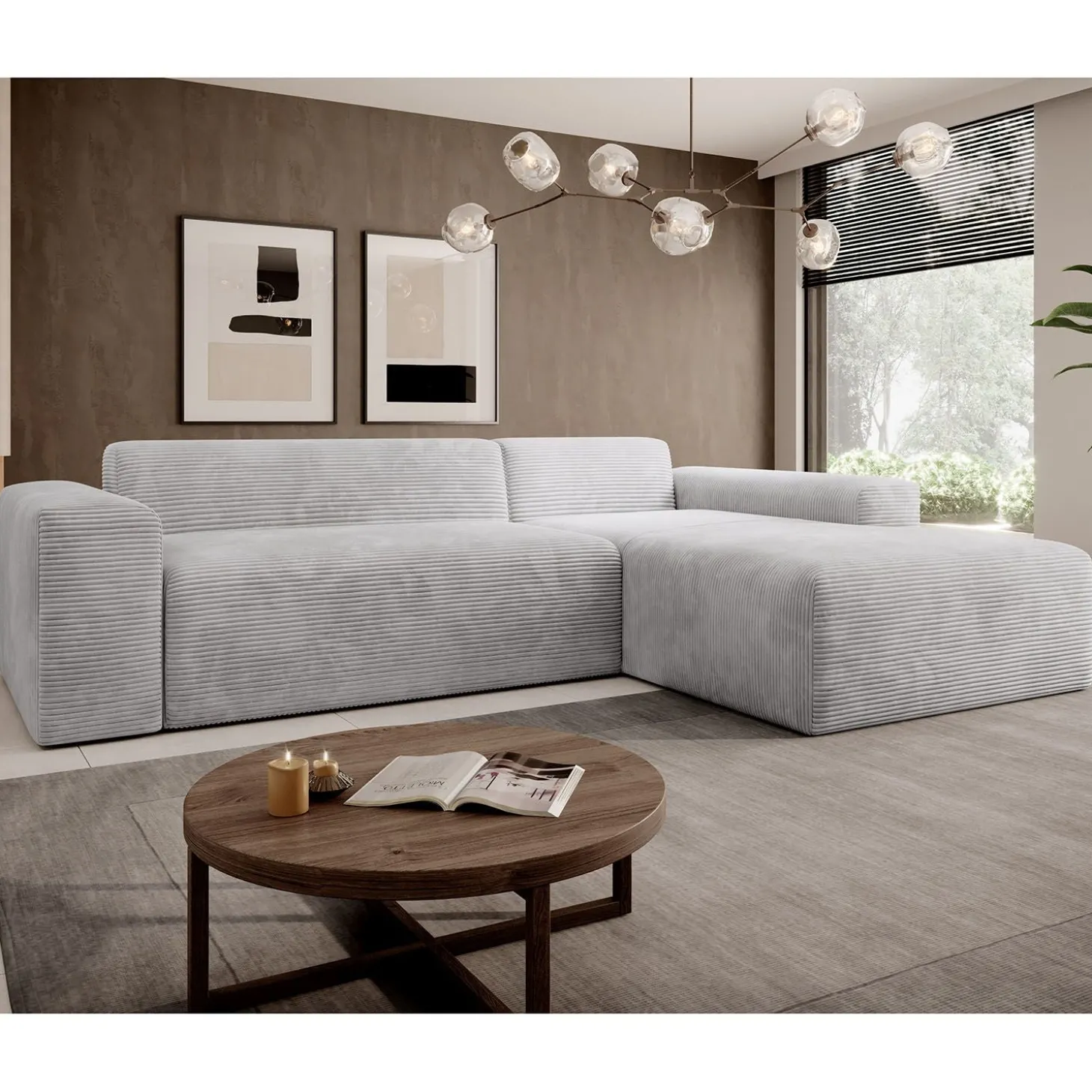 Sofa in L-Form Vals