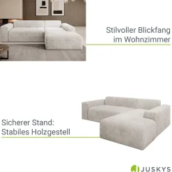 Sofa in L-Form Vals