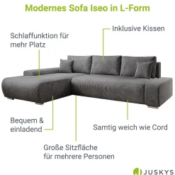 Sofa Iseo mit Schlaffunktion