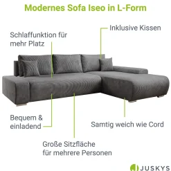 Sofa Iseo mit Schlaffunktion