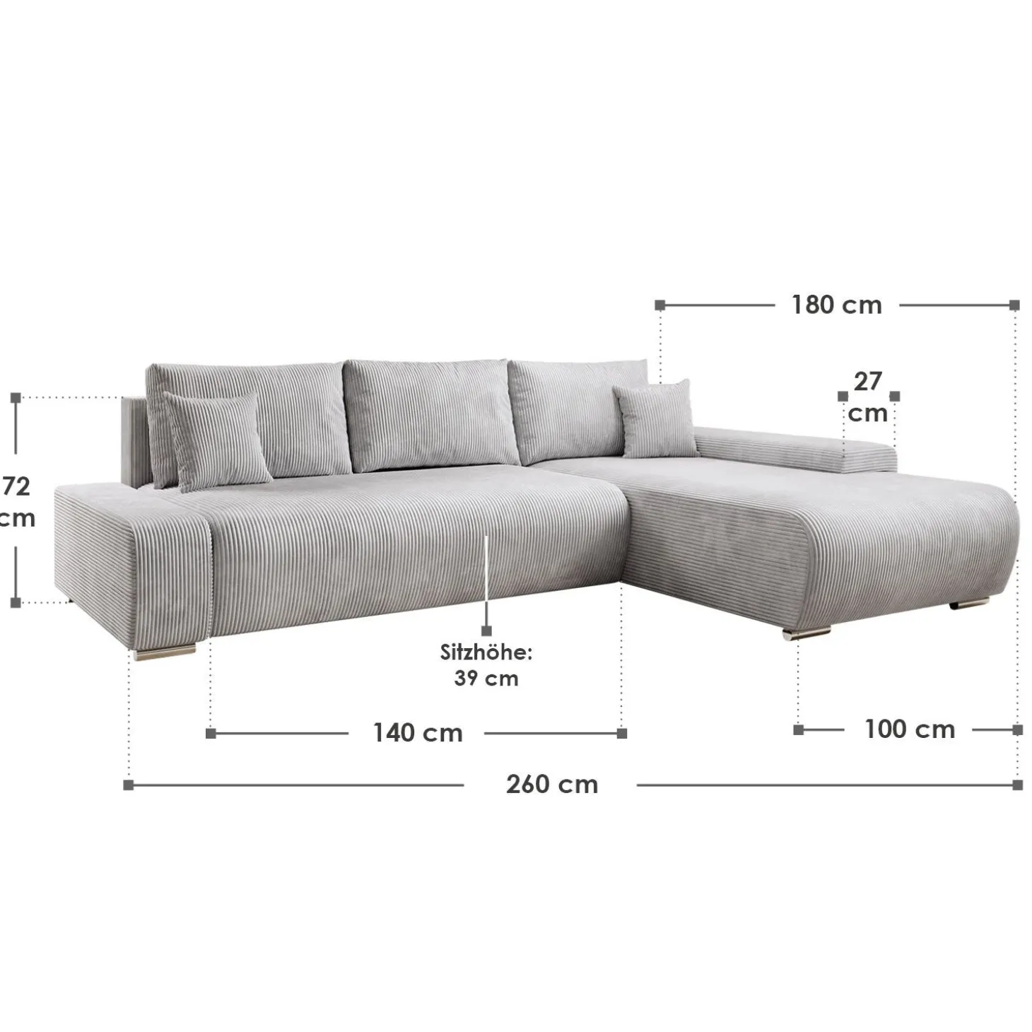 Sofa Iseo mit Schlaffunktion
