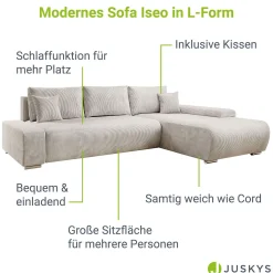 Sofa Iseo mit Schlaffunktion