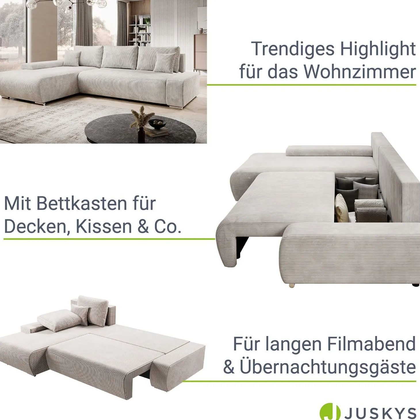 Sofa Iseo mit Schlaffunktion